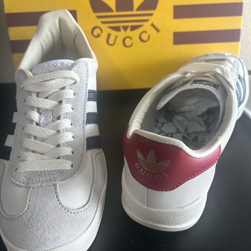 Gucci White and Red Women's Sneakers